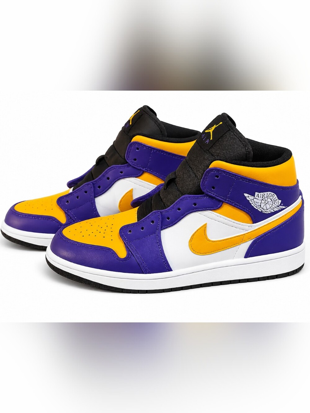 Nike Air Jordan 1 Mid Purple/Yellow/White